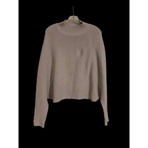 Kokun XS Sweater 100% Cotton Beige Relaxed Sweater